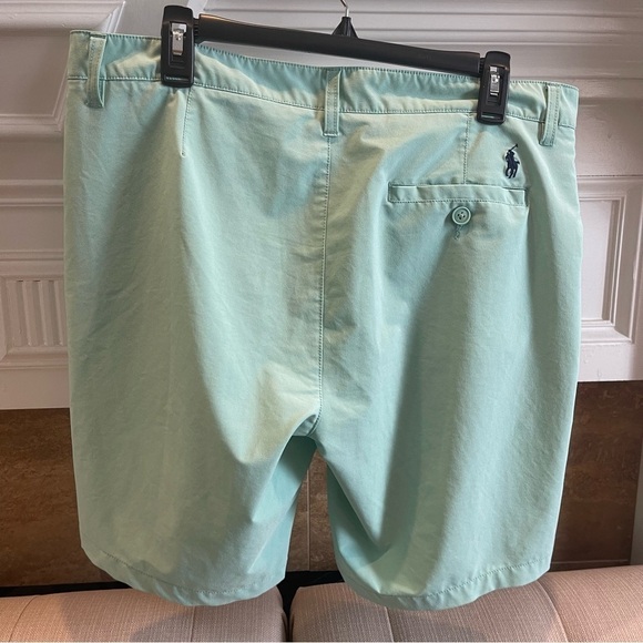 Bh: Polo Ralph Lauren Shorts Men’s 34 Mint Green Activewear Stretchy - Picture 2 of 7
